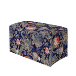 Indian Rose Paisley Pattern Print Leather Tissue Box Cover