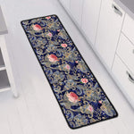 Indian Rose Paisley Pattern Print Long Kitchen Mat