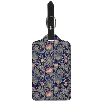 Indian Rose Paisley Pattern Print Luggage Tag