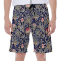 Indian Rose Paisley Pattern Print Men's Beach Shorts
