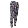 Indian Rose Paisley Pattern Print Men's Compression Pants