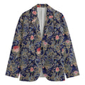 Indian Rose Paisley Pattern Print Men's Cotton Blazer