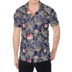Indian Rose Paisley Pattern Print Men's Shirt