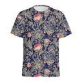 Indian Rose Paisley Pattern Print Men's Athletic T-Shirt