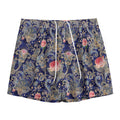 Indian Rose Paisley Pattern Print Mesh Shorts