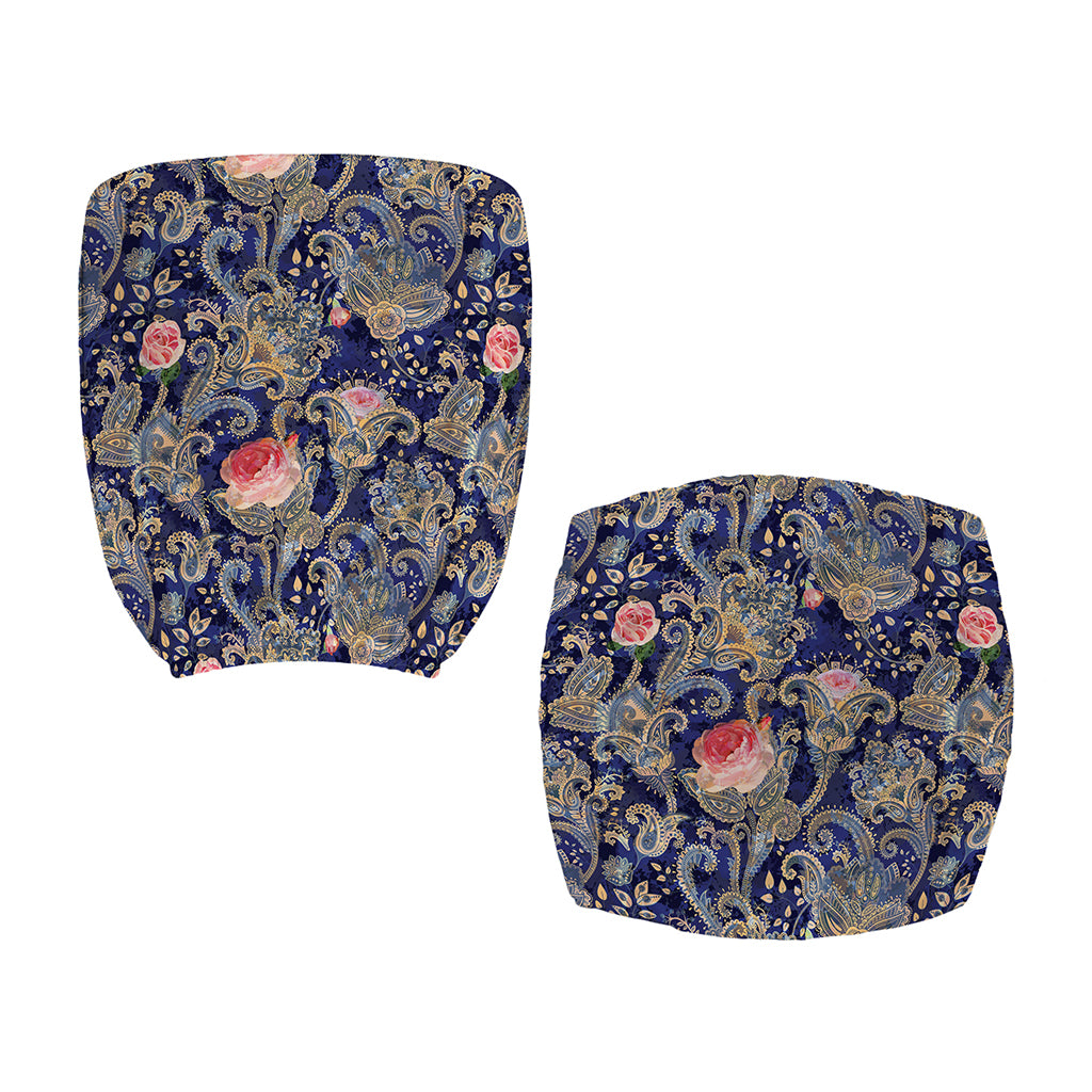 Indian Rose Paisley Pattern Print Office Chair Cover