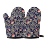 Indian Rose Paisley Pattern Print Oven Mitts