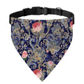 Indian Rose Paisley Pattern Print Over The Collar Dog Bandana