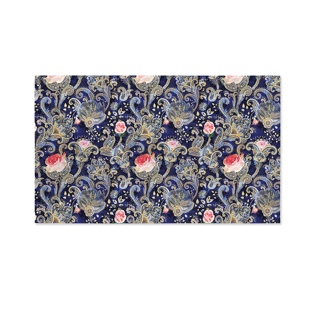 Indian Rose Paisley Pattern Print Polyester Flag