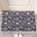 Indian Rose Paisley Pattern Print Rubber Doormat