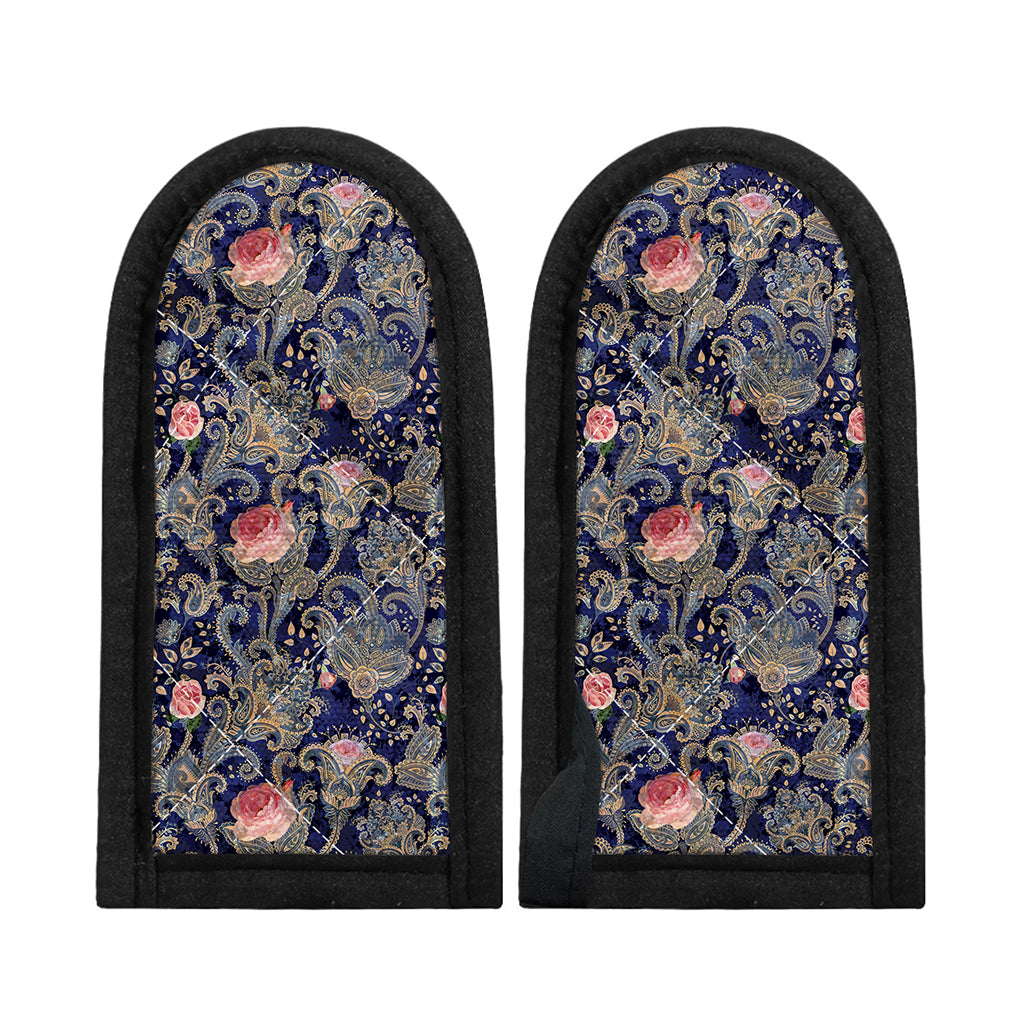 Indian Rose Paisley Pattern Print Skillet Handle Cover