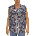 Indian Rose Paisley Pattern Print Sleeveless Baseball Jersey