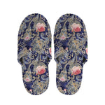Indian Rose Paisley Pattern Print Slippers