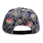 Indian Rose Paisley Pattern Print Snapback Cap