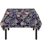 Indian Rose Paisley Pattern Print Tablecloth