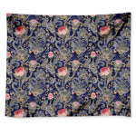 Indian Rose Paisley Pattern Print Tapestry