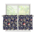 Indian Rose Paisley Pattern Print Tier Curtains