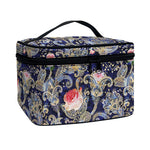 Indian Rose Paisley Pattern Print Travel Makeup Bag