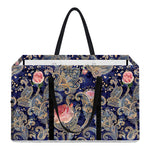 Indian Rose Paisley Pattern Print Utility Tote Bag