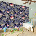 Indian Rose Paisley Pattern Print Wall Sticker