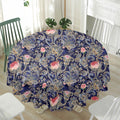 Indian Rose Paisley Pattern Print Waterproof Round Tablecloth