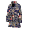 Indian Rose Paisley Pattern Print Women's Bathrobe