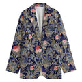 Indian Rose Paisley Pattern Print Women's Cotton Blazer