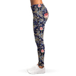 Indian Rose Paisley Pattern Print Women's Leggings