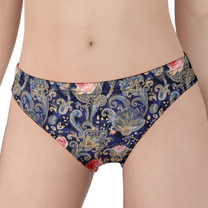 Indian Rose Paisley Pattern Print Women's Panties