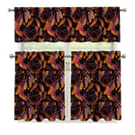 Indian Tribal Dream Catcher Print 3 Piece Kitchen Curtains