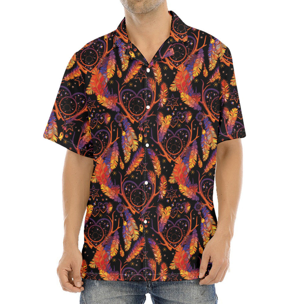 Indian Tribal Dream Catcher Print Aloha Shirt