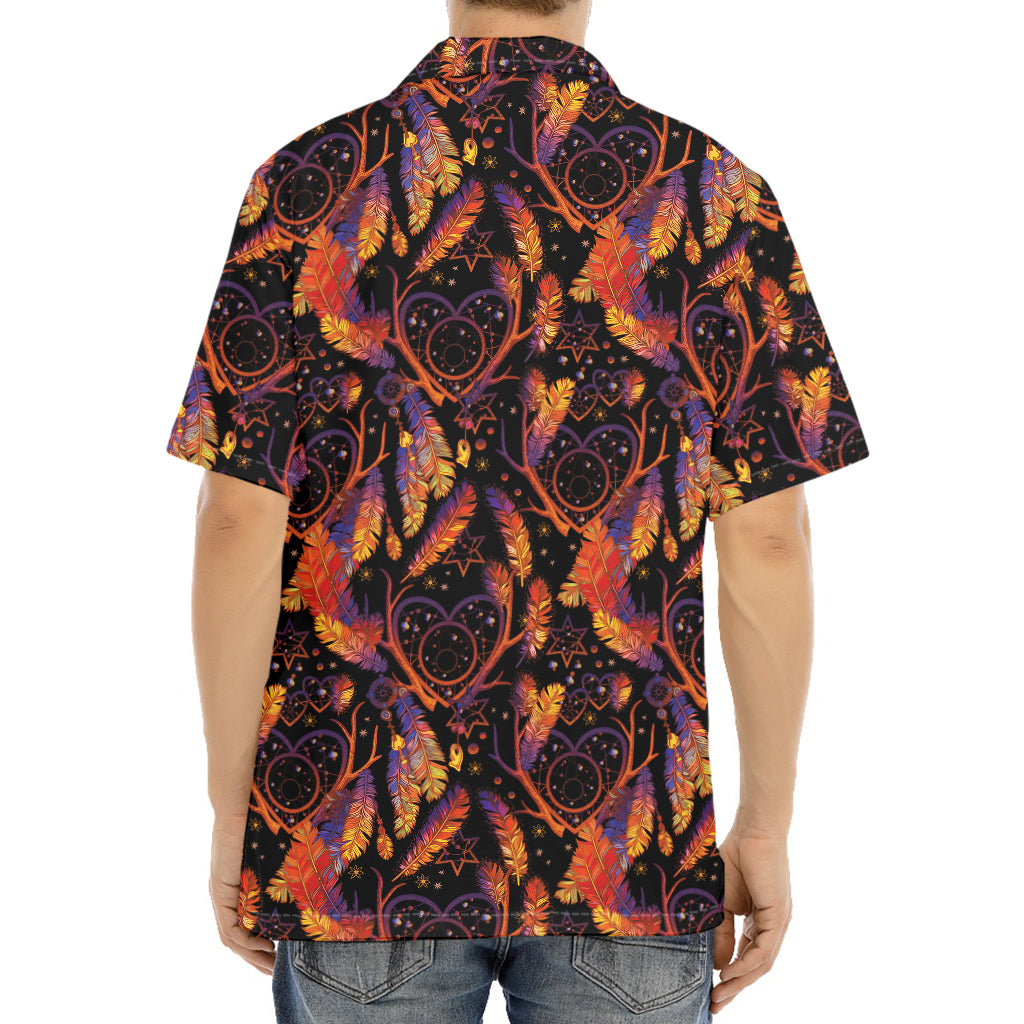 Indian Tribal Dream Catcher Print Aloha Shirt