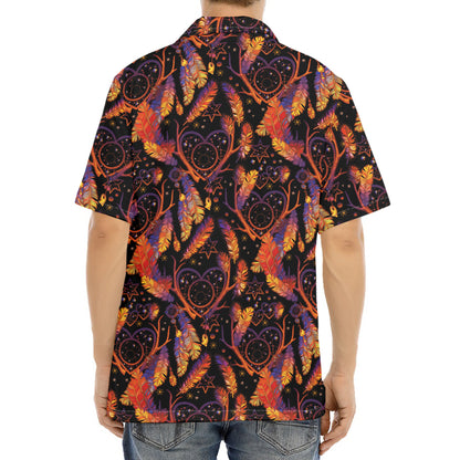 Indian Tribal Dream Catcher Print Aloha Shirt