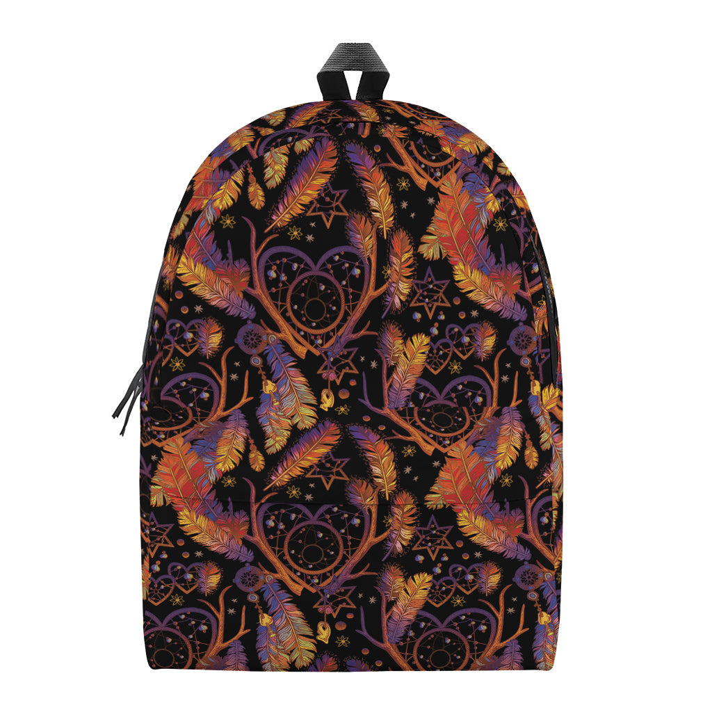 Indian Tribal Dream Catcher Print Backpack