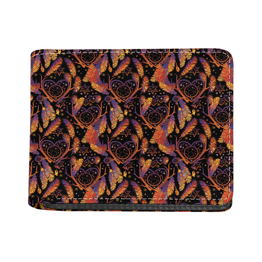 Indian Tribal Dream Catcher Print Bifold Wallet
