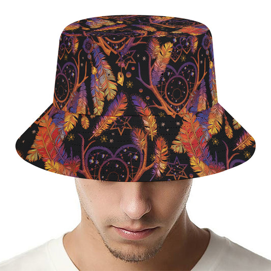 Indian Tribal Dream Catcher Print Bucket Hat