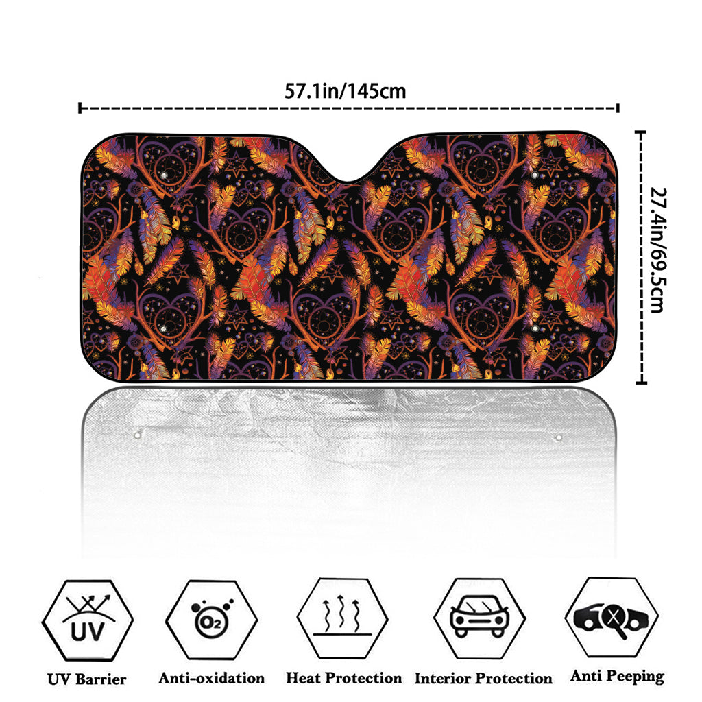 Indian Tribal Dream Catcher Print Car Windshield Sun Shade