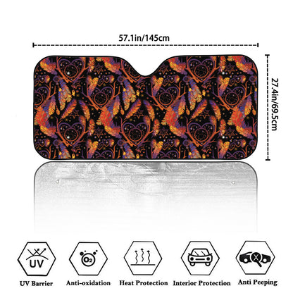 Indian Tribal Dream Catcher Print Car Windshield Sun Shade