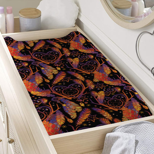 Indian Tribal Dream Catcher Print Changing Pad Cover