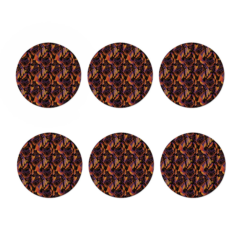 Indian Tribal Dream Catcher Print Coaster Set