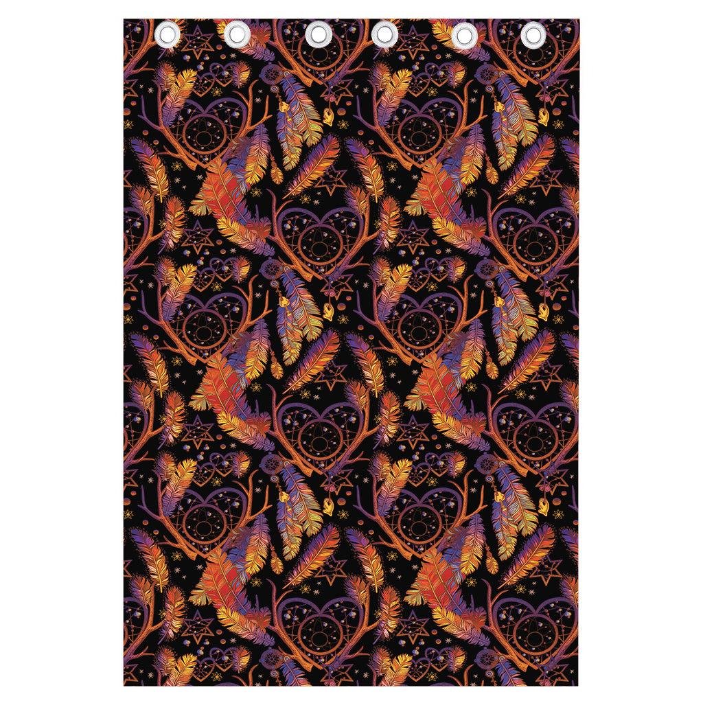 Indian Tribal Dream Catcher Print Curtain