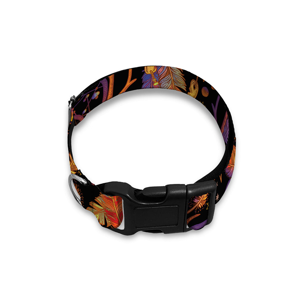 Indian Tribal Dream Catcher Print Dog Collar