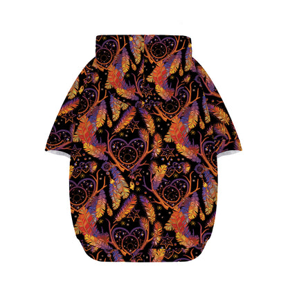 Indian Tribal Dream Catcher Print Dog Zip Up Hoodie