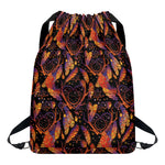 Indian Tribal Dream Catcher Print Drawstring Backpack