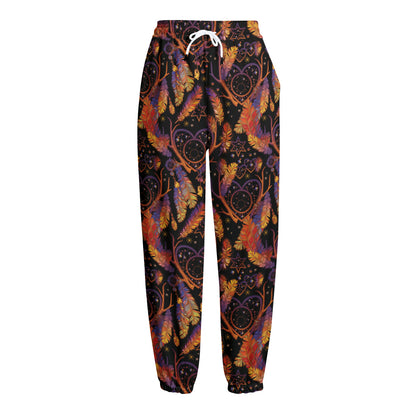 Indian Tribal Dream Catcher Print Fleece Lined Knit Pants