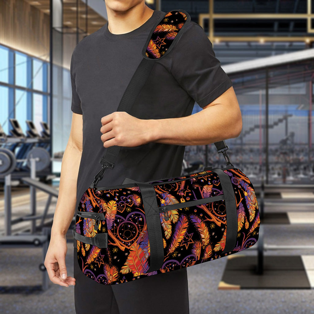 Indian Tribal Dream Catcher Print Gym Bag