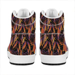 Indian Tribal Dream Catcher Print High Top Leather Sneakers