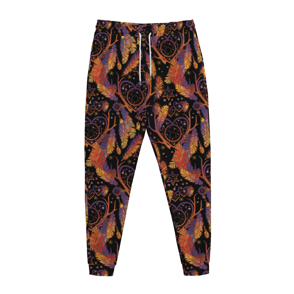 Indian Tribal Dream Catcher Print Jogger Pants