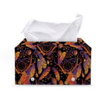 Indian Tribal Dream Catcher Print Leather Tissue Box Cover