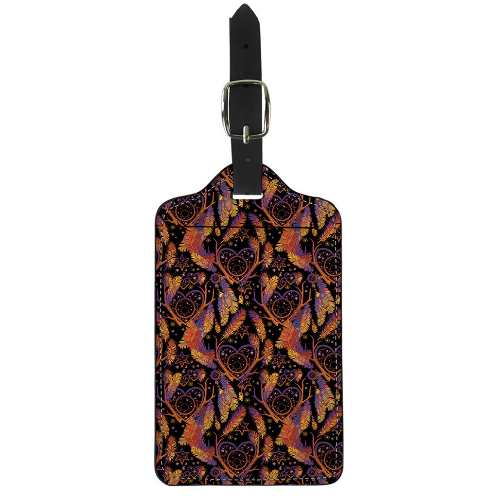 Indian Tribal Dream Catcher Print Luggage Tag